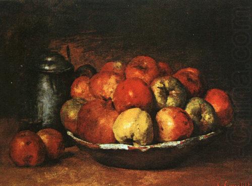 Still Life with Apples and Pomegranates, Gustave Courbet